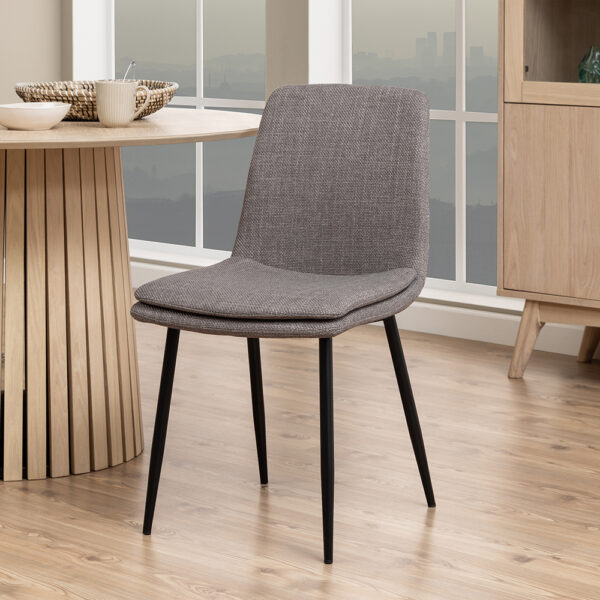 Becca Dining Chair in Light Brown Set of 4 | Assembly Required