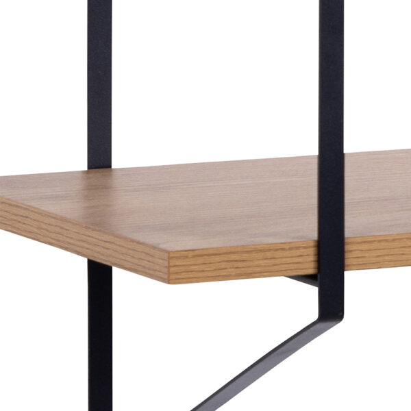 Belfast Wall Unit with 4 Shelves in Oak | Assembly Required