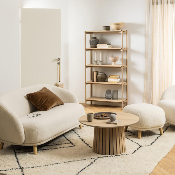 Braidwood Bookcase with 4 Shelves in White | Assembly Required