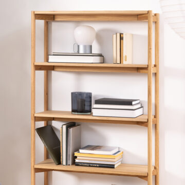Braidwood Oak Tall 4 Shelf Bookcase