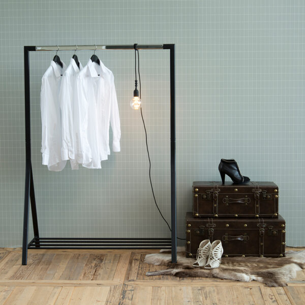 Brent Clothes Rack in Black | Assembly Required
