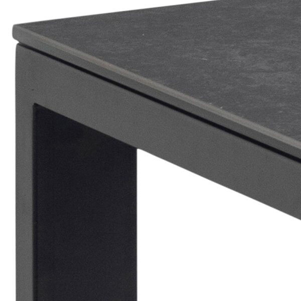 Brentford Dining Table in Matte Black | Assembly Required