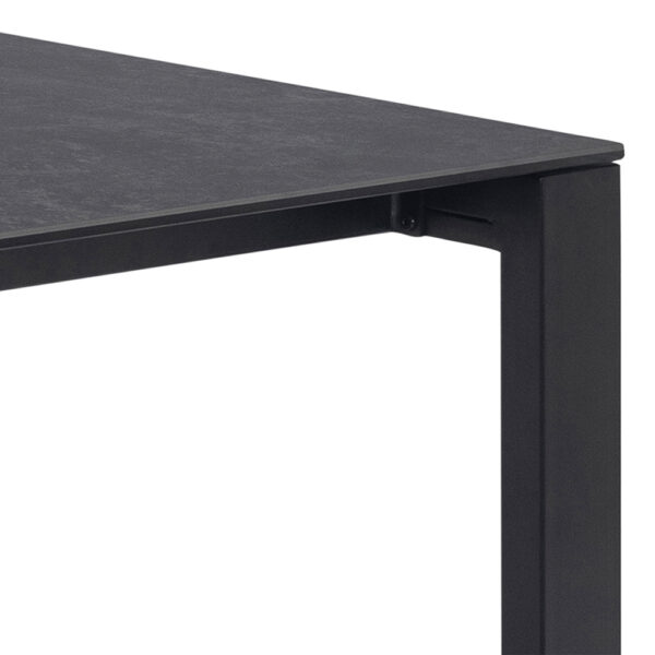 Brentford Dining Table in Matte Black | Assembly Required