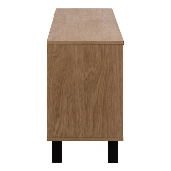 Brighton 3 Door Sideboard in Oak with Herringbone Effect | Assembly Required