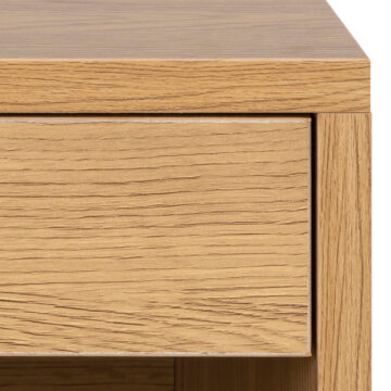 Cholet 1 Drawer Bedside Table | Oak Finish