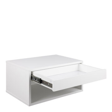 Cholet White 1 Drawer Bedside Table
