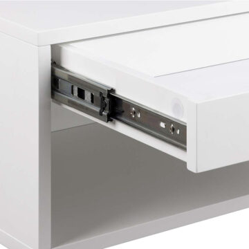 Cholet White 1 Drawer Bedside Table