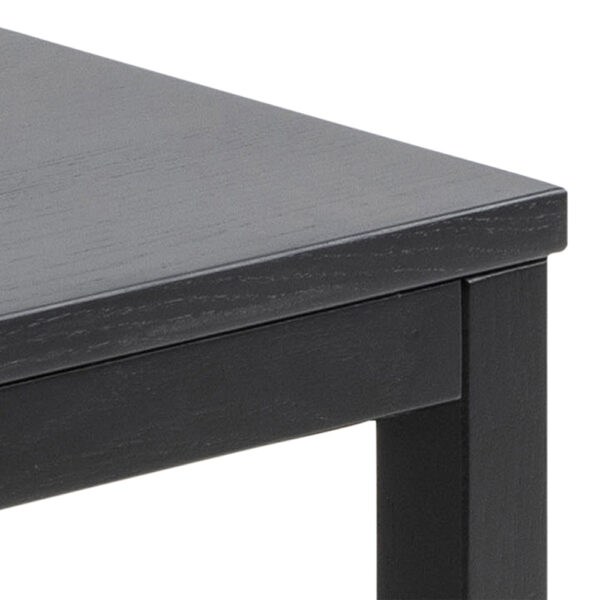 Cornus Square/Coffee Table Set in Matte Black | Assembly Required