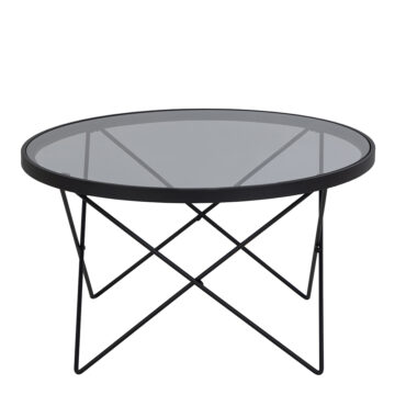 with Smoked Glass Top