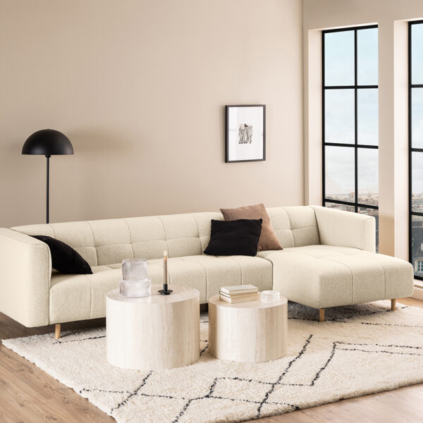 Dice Coffee Table Set in  Light Oak | Assembly Required