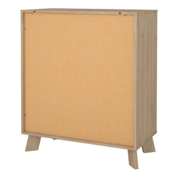 Elden White 3 Drawer Chest | Jackson Hickory Oak