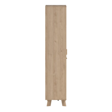 Elden China White 2 Door Cabinet | Jackson Hickory Finish