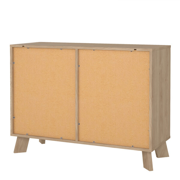 Elden Sideboard 2 Doors + 1 Drawer in Jackson Hickory and White | Assembly Required