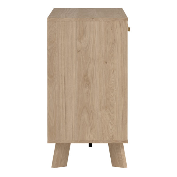 Elden Sideboard 2 Doors + 3 Drawers in Jackson Hickory and White | Assembly Required