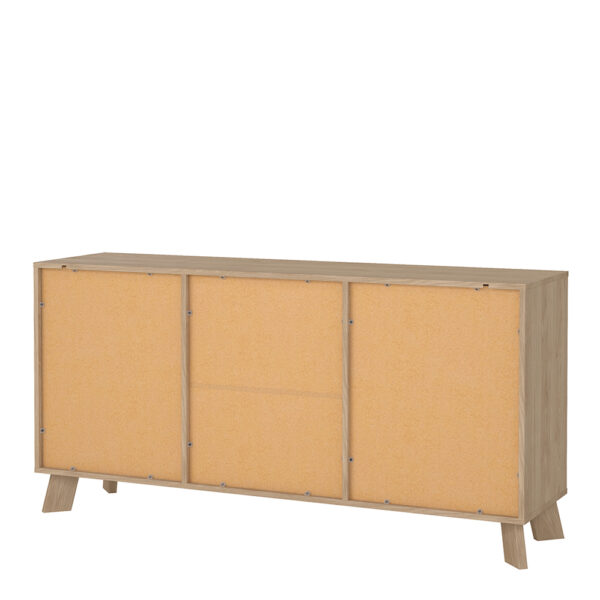 Elden Sideboard 2 Doors + 3 Drawers in Jackson Hickory and White | Assembly Required