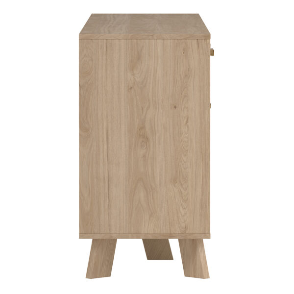 Elden Sideboard 4 Doors + 1 Drawer in Jackson Hickory and White | Assembly Required
