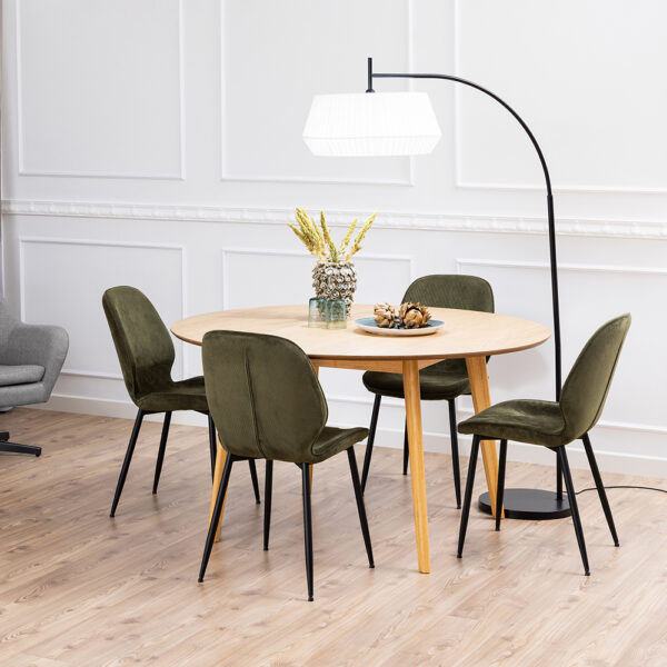 Femke Dining Chair in Olive Green | Assembly Required