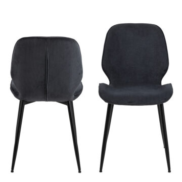 Femke Dining chair in Anthracite Set of 4