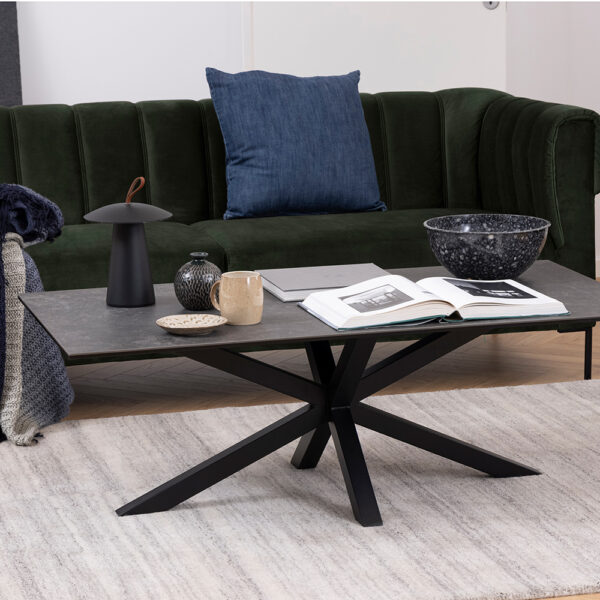 Heaven Ceramic Coffee Table in Black | Assembly Required