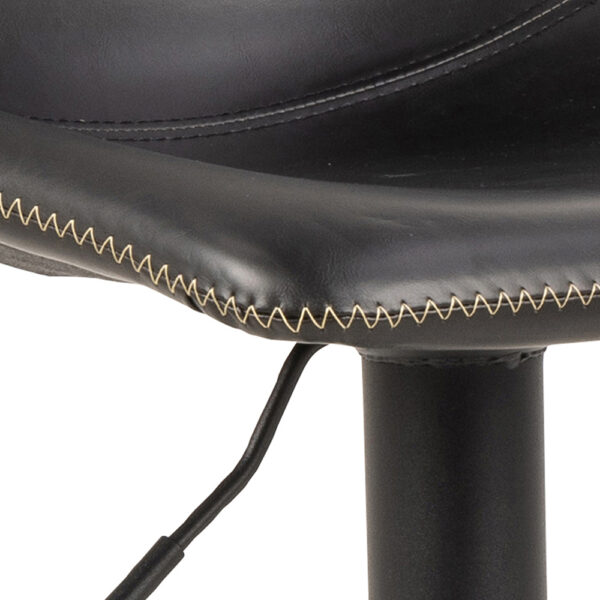 Oregon Bar Stool in Black Set of 2 | Assembly Required