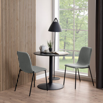 Ibiza Small Round Café Table in Black