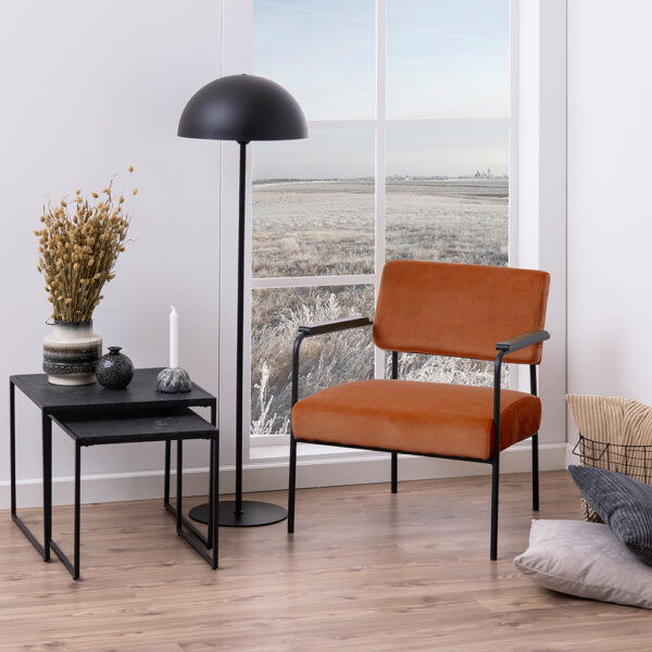 Infinity Nest of Tables in Black Matte Set of 2 | Assembly Required