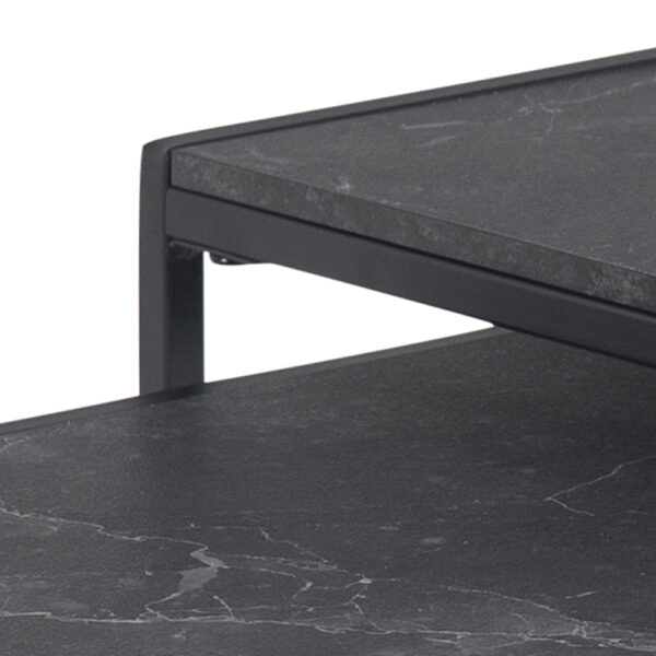 Infinity Nest of Tables in Black Matte Set of 2 | Assembly Required