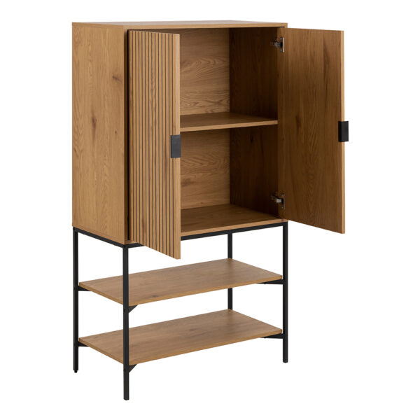 Jaipur Cabinet with 2 doors in Black | Assembly Required