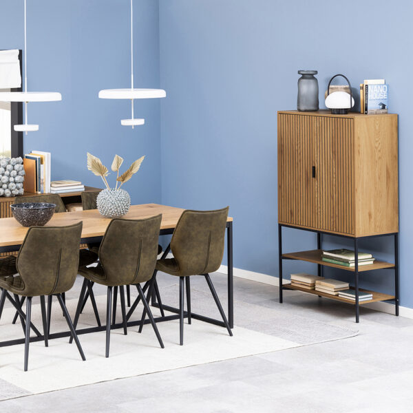 Jaipur Cabinet with 2 doors in Black | Assembly Required