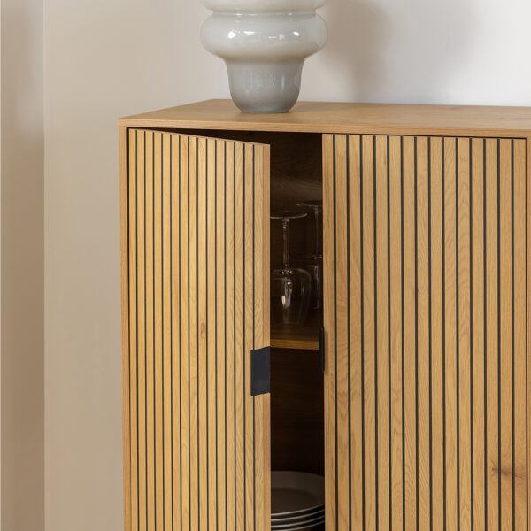 Jaipur Cabinet with 2 doors in Black | Assembly Required