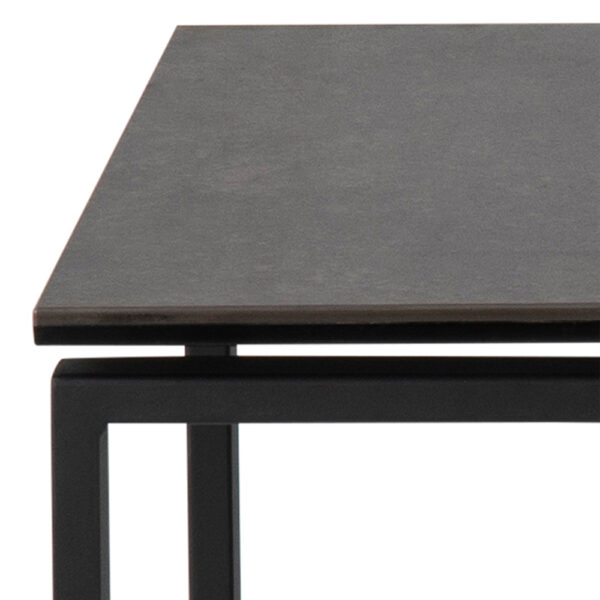 Katrine Nest of Tables in Black Set of 3 | Assembly Required