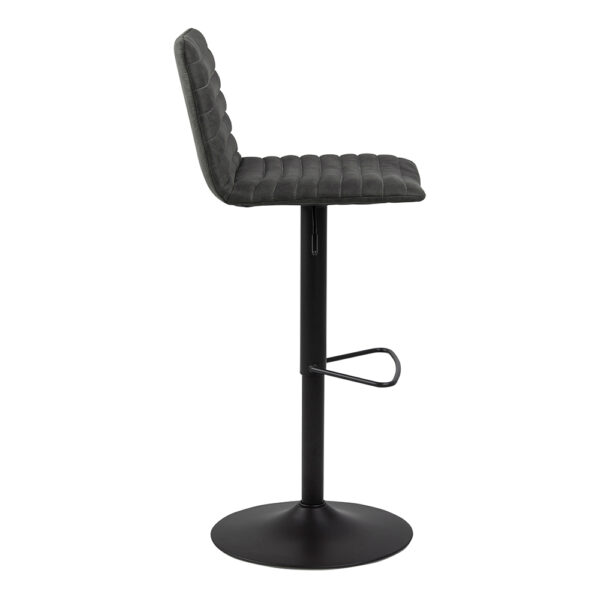 Kimmy Bar Stool in Grey Fabic Set of 2 | Assembly Required