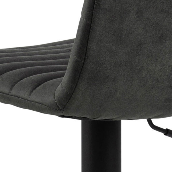 Kimmy Bar Stool in Grey Fabic Set of 2 | Assembly Required