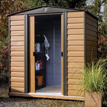 Oakworld Alfresco Woodvale Metal Apex Shed 6x5