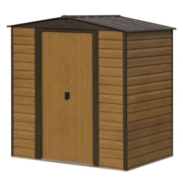 Oakworld Alfresco Woodvale Metal Apex Shed 6×5