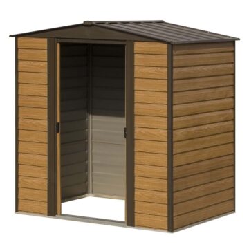 Oakworld Alfresco Woodvale Metal Apex Shed 6×5