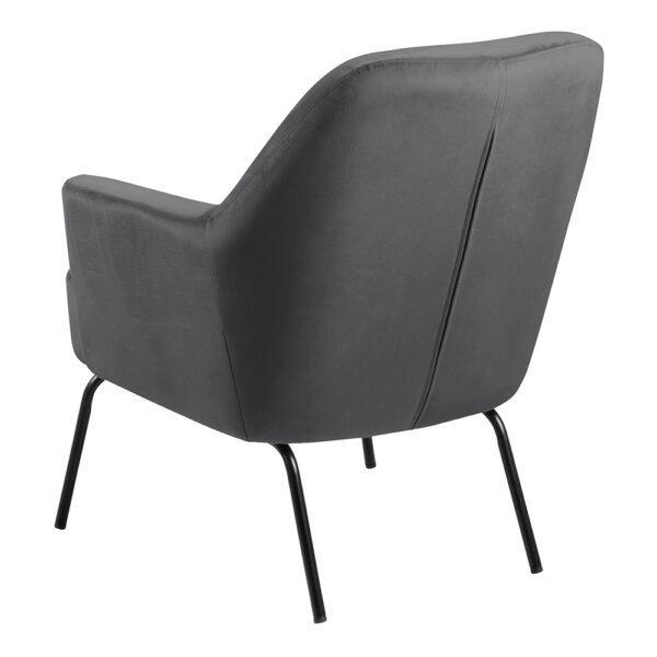 Melissa Lounge Chair in Dark Grey | Assembly Required