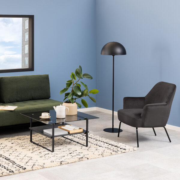 Melissa Lounge Chair in Dark Grey | Assembly Required