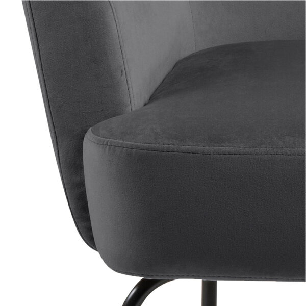 Melissa Lounge Chair in Dark Grey | Assembly Required