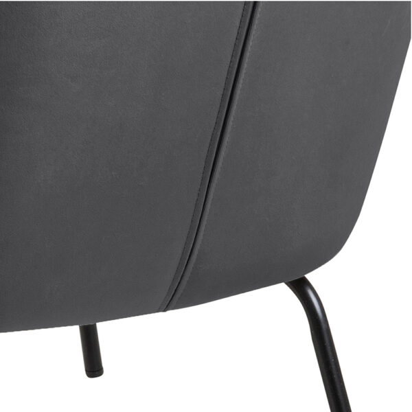 Melissa Lounge Chair in Dark Grey | Assembly Required