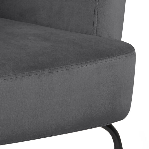 Melissa Lounge Chair in Dark Grey | Assembly Required
