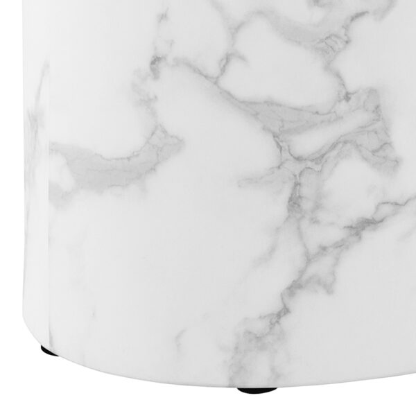 Mice Oval Coffee Table Set in White | Assembly Required