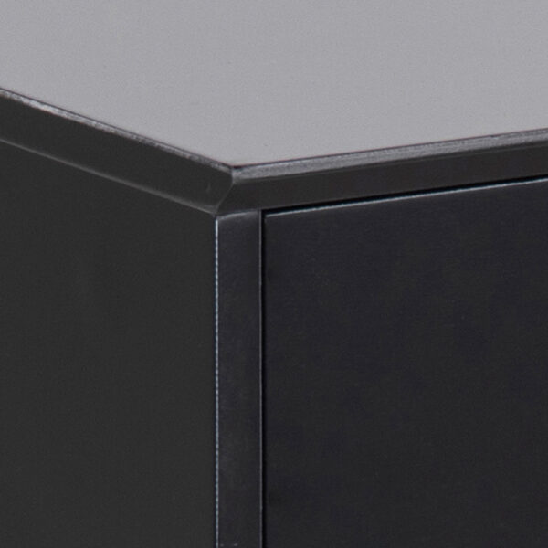 Mitra 1 Drawer Bedside Table in Black | Assembly Required