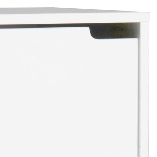 Mitra Shoe Cabinet 3 Flip Down Doors in White | Assembly Required
