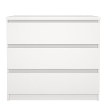 Moderno Chest of 3 Drawers in White