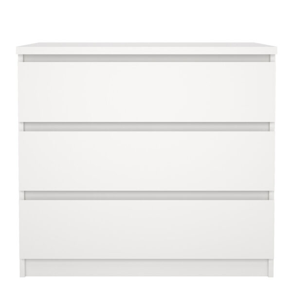 Moderno Chest of 3 Drawers in White