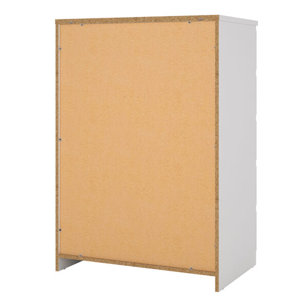 Moderno Chest of 5 Drawers in White | Assembly Required
