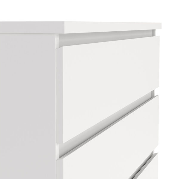 Moderno Chest of 5 Drawers in White | Assembly Required