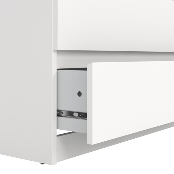 Moderno Chest of 5 Drawers in White | Assembly Required
