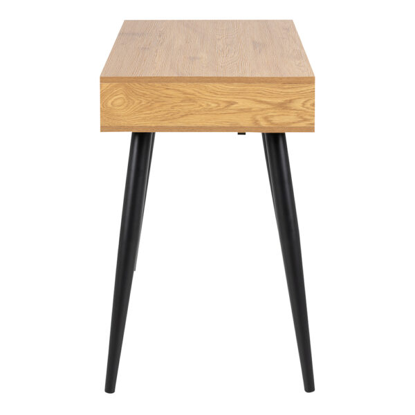 Neptun 3 Drawer Office Desk in Oak | Assembly Required